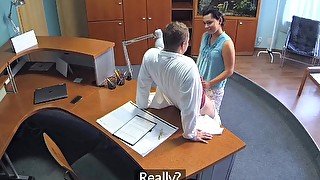 FakeHospital Patient overhears doctor fucking nurse then fucks him too