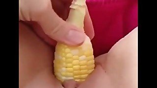 Horny girl plays with herself