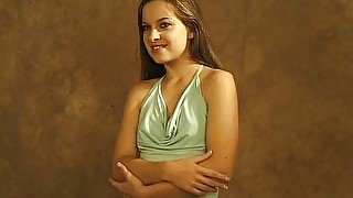 Casting of a adorable small tits teen