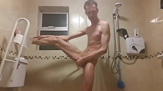 extremely skinny teen 18+ masturbates and takes a steamy shower (sexy body)