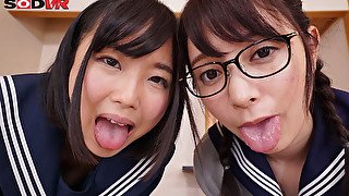 Drool-Drinking VR 2 2 - Drool Spit Asian schoolgirls 18+ Drool Fetish