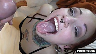 Goth Girl Orally By Stripper - DEEPTHROAT / FACEFUCK / ROUGH '