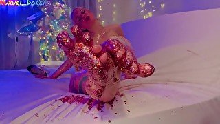 HappyNewYear Glitter Foot Fetish WetShow