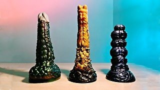 Unboxing my new Love Smiths big fantasy dildos 4K 60FPS