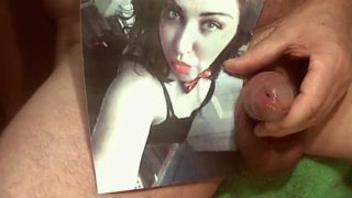 Tribute to mandycd - deep throat and a huge load of sperm