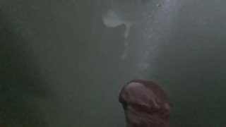 Slow motion shower cumshot