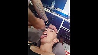 Yeah eat that cum. You deserve it.