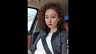 Tinder Date Turned Out To Hard Fuck in the car with curly step mom