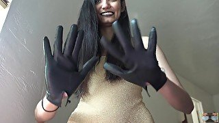 Trying On Leather Gloves - Safe for work?