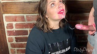 Youtuber Gets Her Face Fucked With Throbbing Cumshot