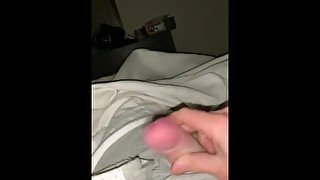 Uncut solo cum