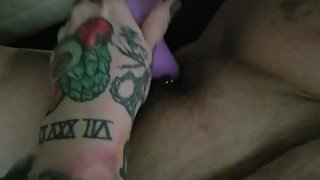 Olivia ink- close up masturbation wet pierced pussy