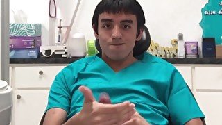 Jerking off at a Dental Clinic pt. 2