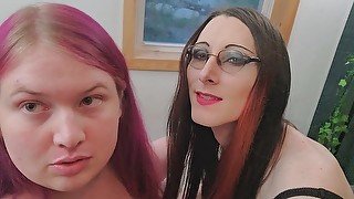 Bbw and petite trap do frottage and cum