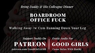 [Erotic Audio Stories] Boardroom Office Fuck. Walking Away With Cum Running Down Your Leg