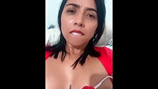 Cum from a LATINA TEEN after having a hot video call