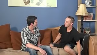 Gay couple enjoys amazing naked work