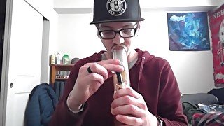 Cute Nerd Doing Rips