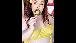 BBW LOLLIPOP LICK FOR FANS