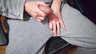 Male Handjob In Swatshirt