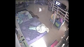 Indonesian Step mom on IP cam