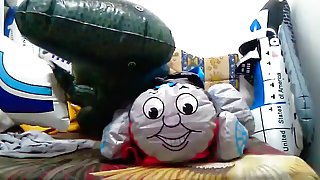 fuck inflatable dinosaur thomas