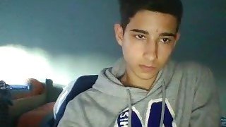 Spanish cute boy cums on cam hot round ass on doggy