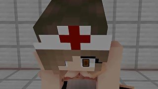 Minecraft Nurse Taking Care Of A Hentai Cock With Her Healing Lips Pov