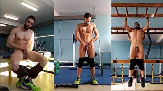 Training NAKED at the GYM COMPILATION (100% REAL) 🍆🍑 🏋️‍♂️