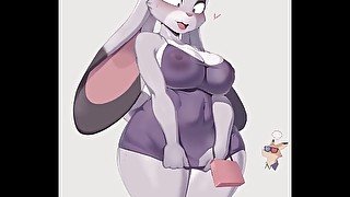 Judy Hopps panties exposure