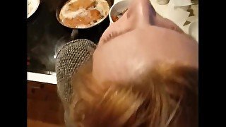 Slutty Milf Wife Hard Fucked While Cooking Dinner