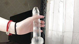 My favorite silicone cock inside me