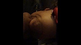 Upside down deepthroat blowjob