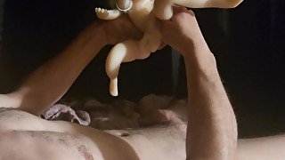 Cumming in mini sex doll