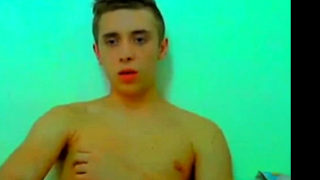 Cute guy shows his body and dick