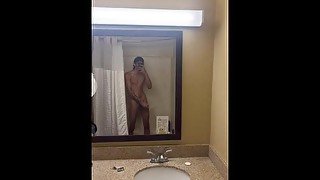 BBC Stepbrother Dirty Talk Shower Cumshot