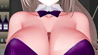 Blue Archive Asuna Ichinose Hentai Boob Job Playboy - 6i - Dark Purple Clothes Color Edit Smixix