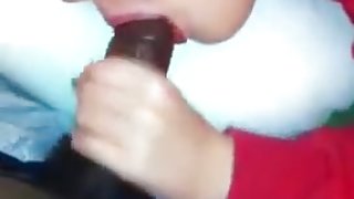 Sucking black cock