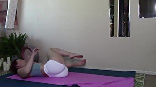 Yoga wheel and evening stretch. Join my website 4 more workouts, telegram pvt chat See c profile