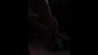 Solo male foreplay pre cum big thick wet slimy tip dick