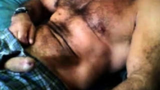 Moustache dady jerking off (no cum)