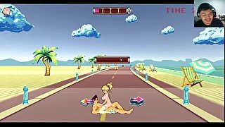 H-game Roller Babe girl (Game Play)