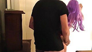 Greek slut wife get fuck with colleague and speak dirty to her husband, amateur cuckold