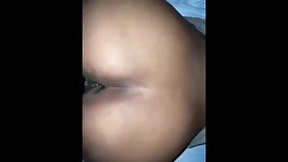 Slutty pussy swallows black bbc