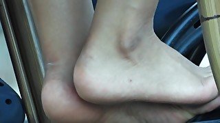 Close Up Sweaty Candid Soles Preview Clip