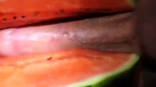 fruit fuck and self swallow - the best comes after cumming