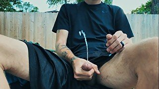 Playin with my soft dick outside (no sound)