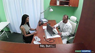 Brunette hottie Jasmine Jae fucked in the doctor's office. HD