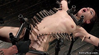 Gabriella Paltrova - Zippered Slave In Bondage Pussy Vibed