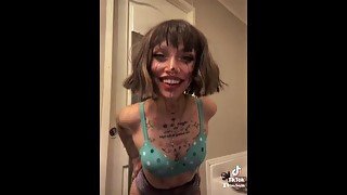 Halloween Clown Asher Quinn - Tatted & Petite Girl